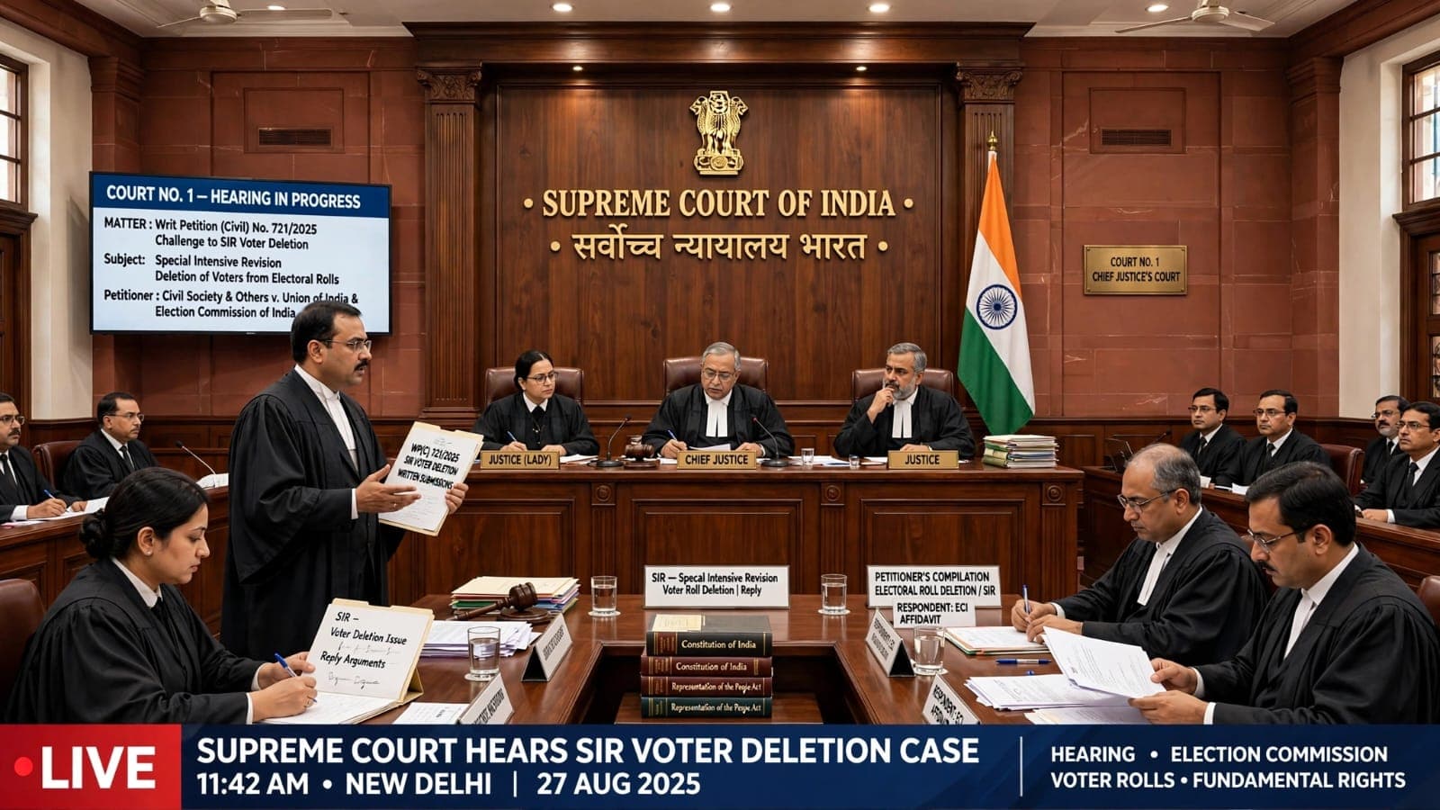 Supreme Court SIR Voter Deletion Hearing