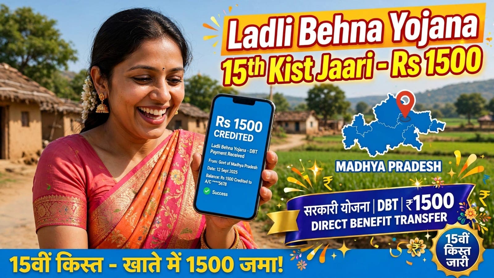 Ladli Behna Yojana 15th Kist 1500