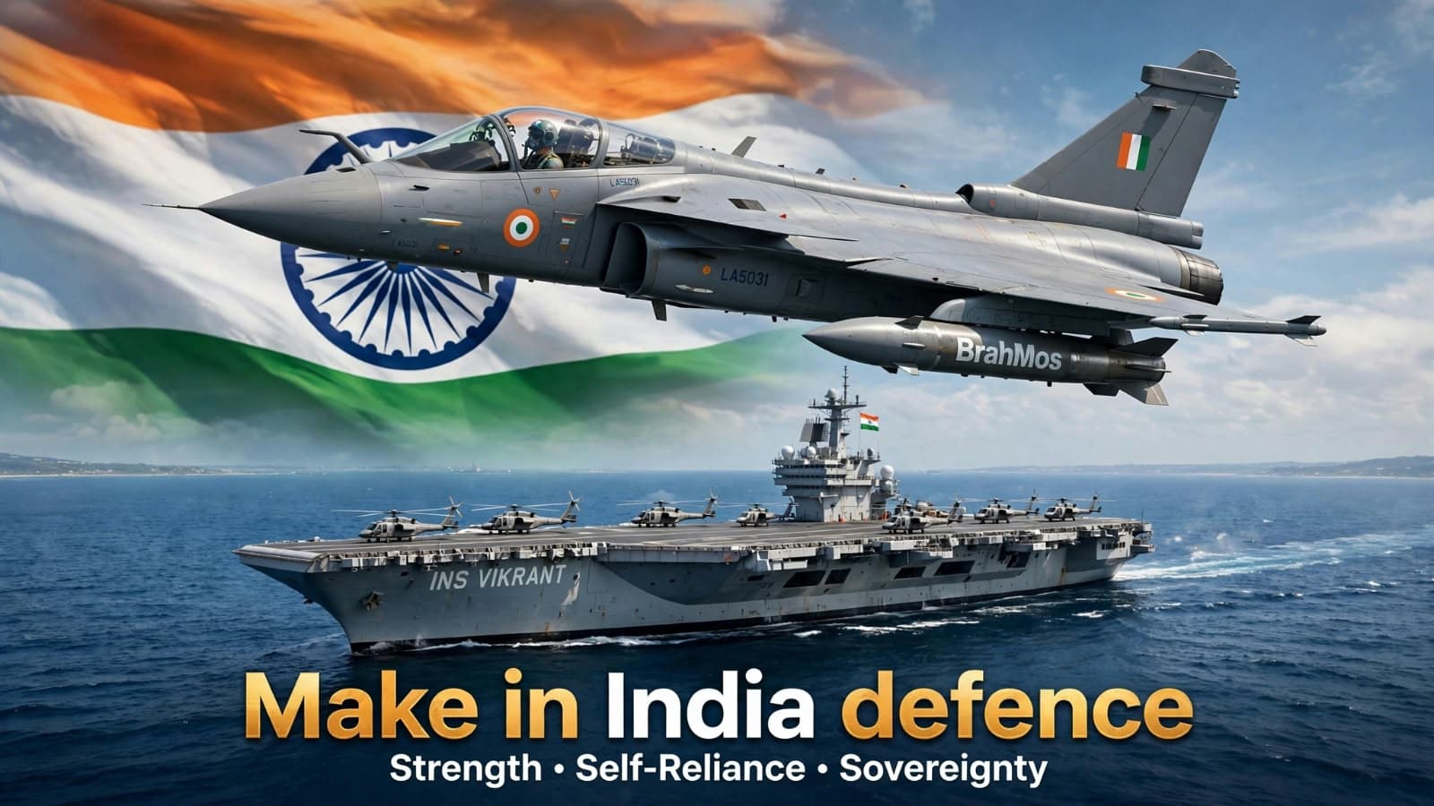 Make In India Defence Tejas INS Vikrant